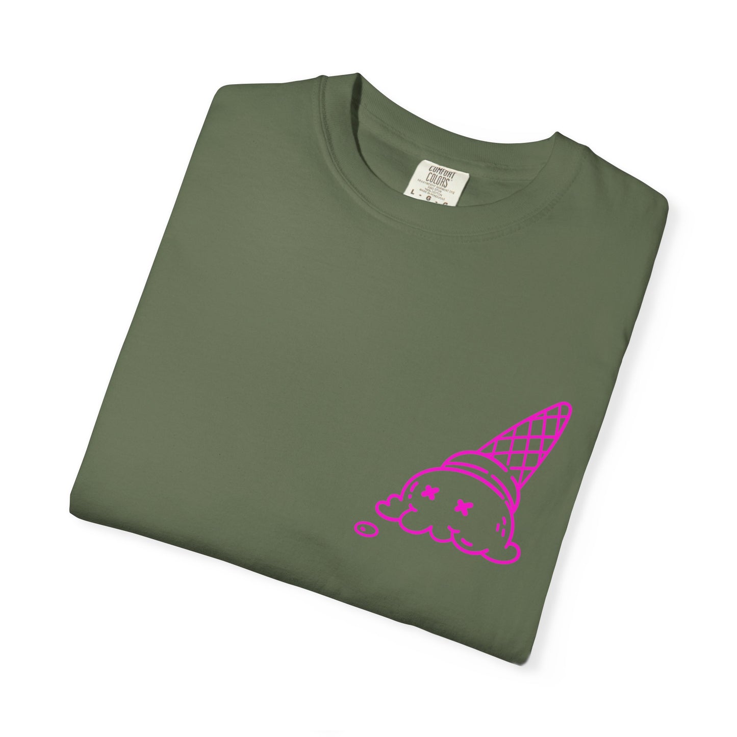 Cool Ice Cream & Helmet Graphic T-Shirt, Unisex Casual Tee, Gift for Ice Cream Lovers, Summer Vibes, Streetwear Fashion