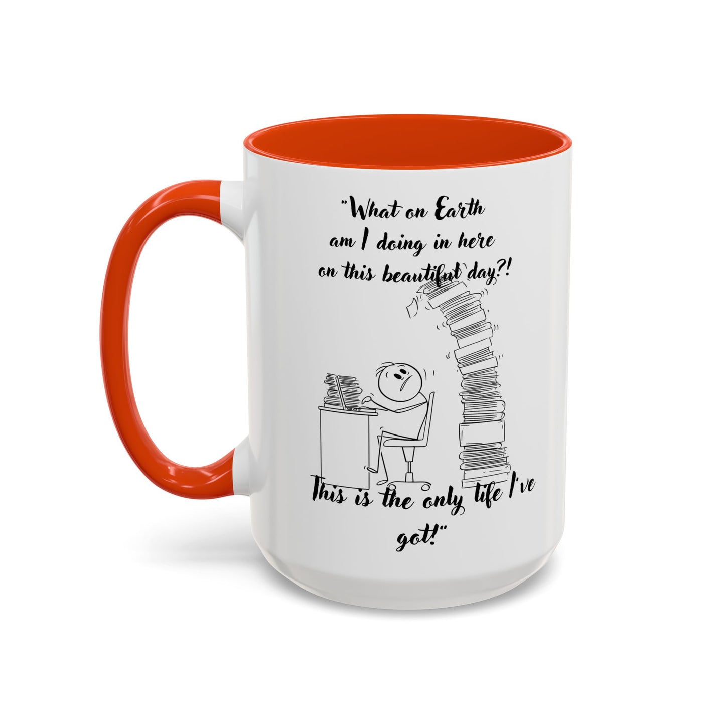 What am I doing here  Coffee Mug - Perfect for Writers, Students, and Book Lovers!