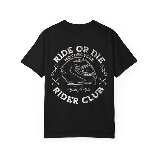 Motorcycle Club T-Shirt | Unisex Garment-Dyed Tee | Cool Rider Style, Casual Wear, Gift for Biker Enthusiasts, Men & Women