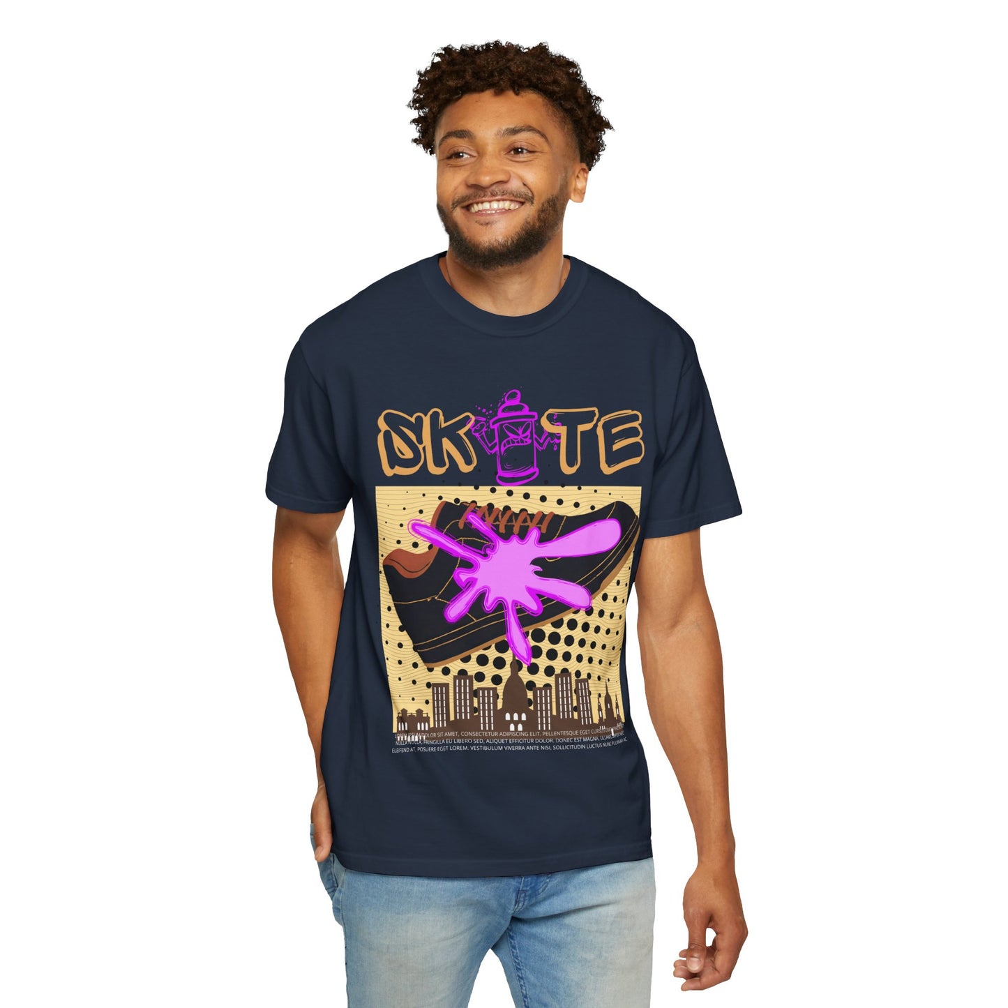 Unisex Skate-Inspired T-Shirt, Streetwear Tee, Graphic Apparel, Casual Wear, Gift for Skaters, Urban Style Shirt