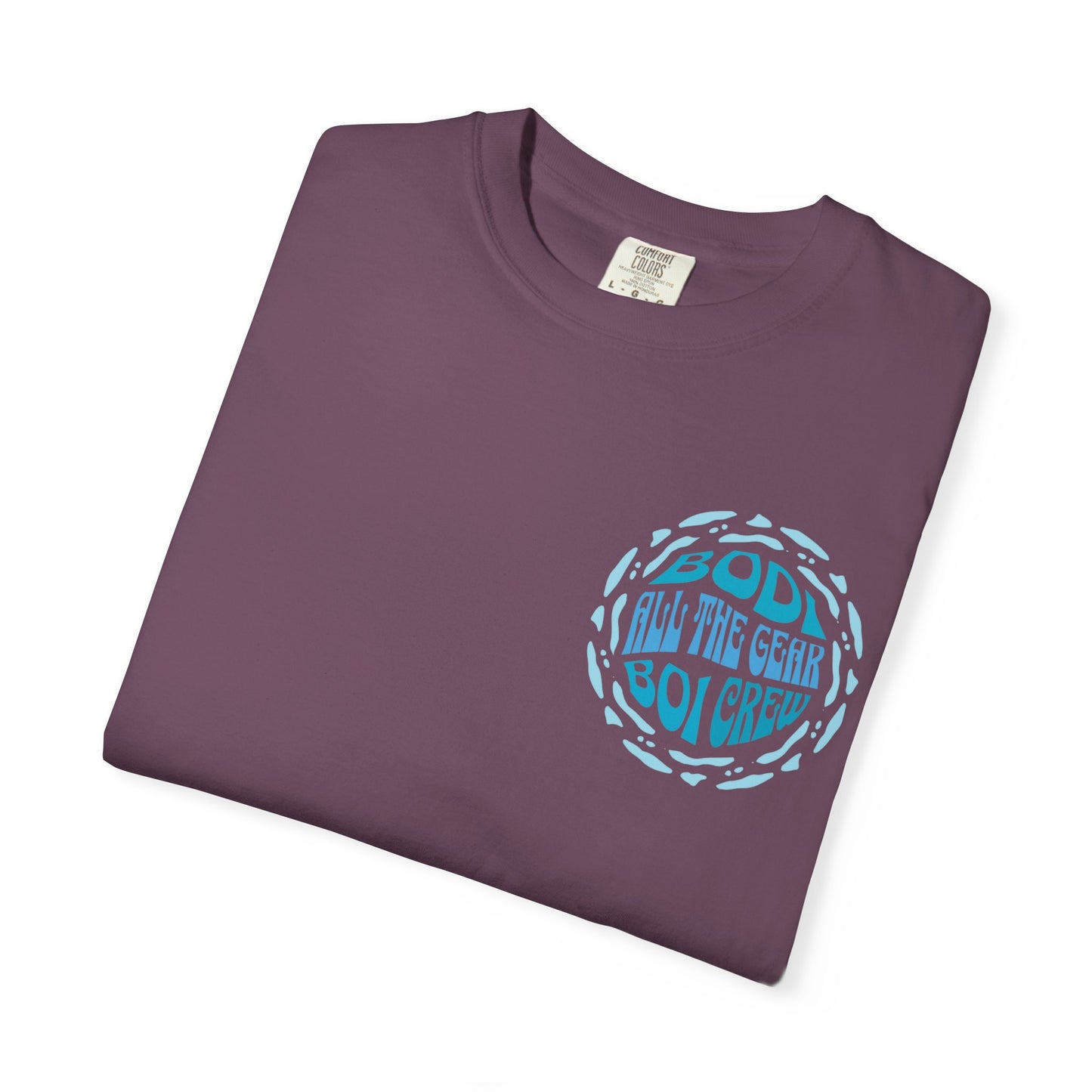 Bodi Gear Crew T-Shirt | Unisex Casual Graphic Tee for Outdoor Adventures, Gift for Him, Retro Style, Summer Vibe, Relaxed Fit