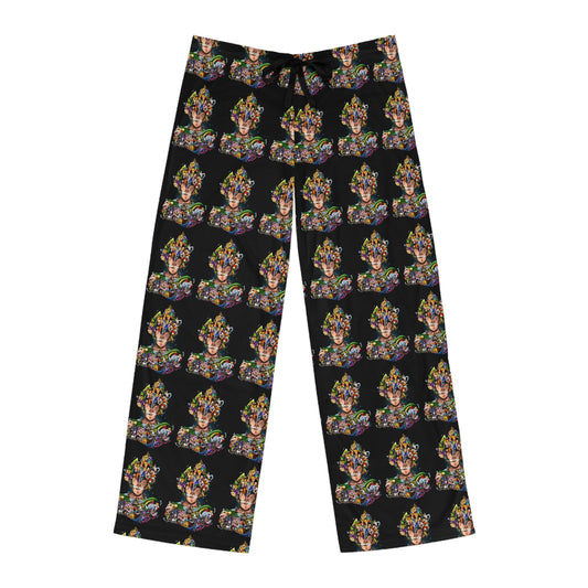 Vibrant Graphic Men's Pajama Pants, Cool Sleepwear, Artistic Lounge Pants, Relaxation Attire, Unique Gift for Him