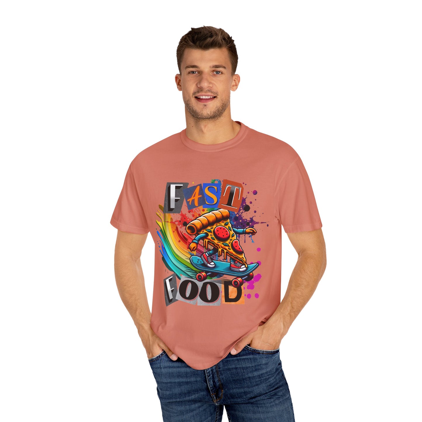 Fast Food Skate Graphic T-Shirt, Unisex T-Shirt, Retro Style Tee, Perfect for Food Lovers, Skate Culture, Casual Wear