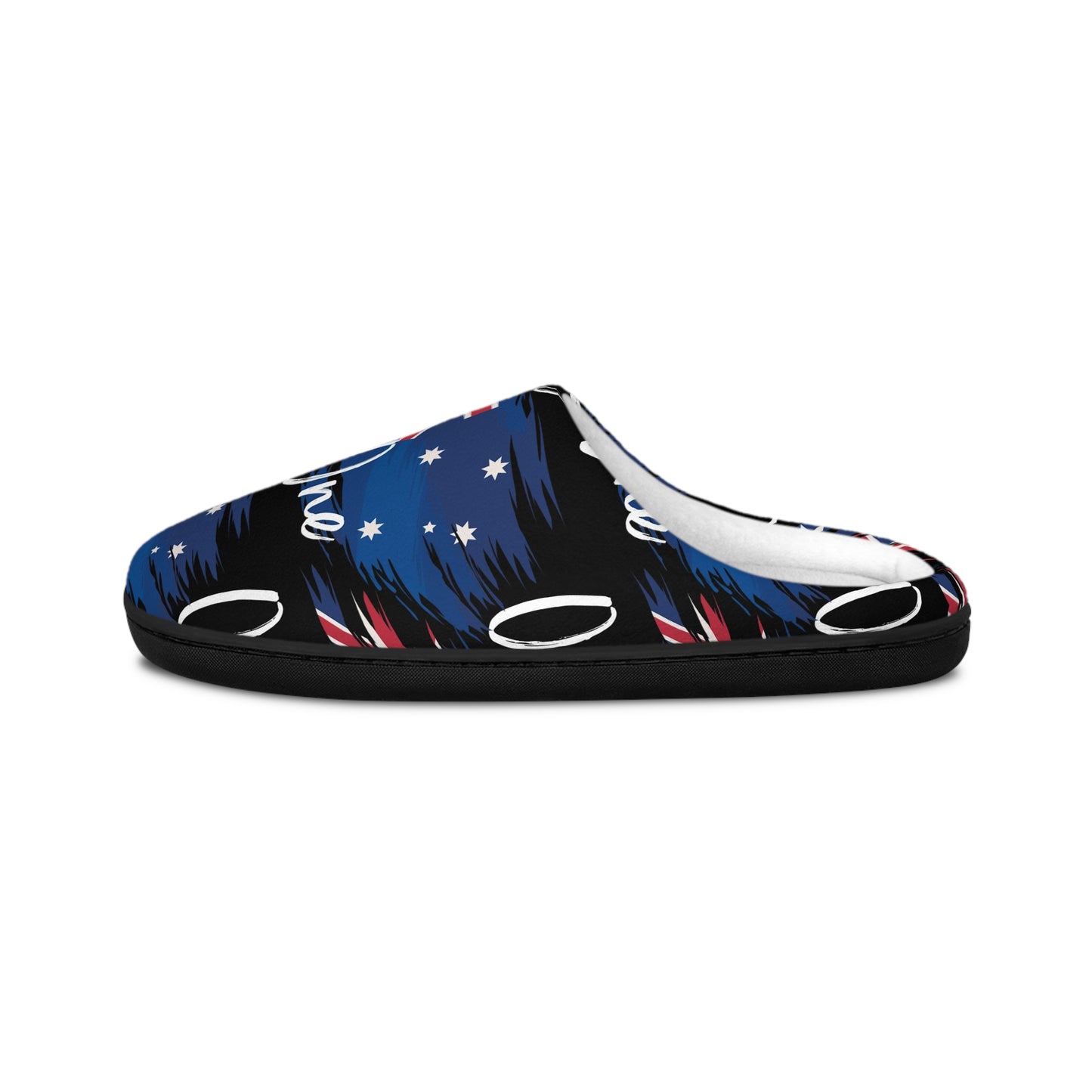 Australia flag only one Men's Indoor Slippers, Cozy Home Footwear, Australian Flag Slippers for Relaxation, Perfect Gift for Dad, Unique House Shoes