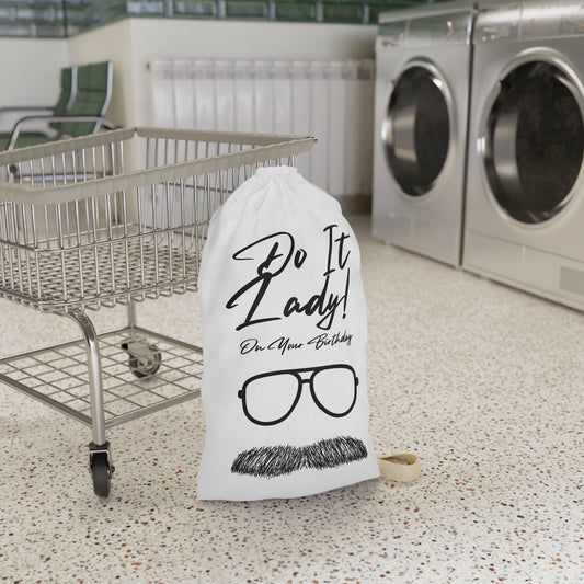 Birthday-Themed Laundry Bag with Funny Quotes, Humor Bag for Gifts, Laundry Tote for Her, Unique Laundry Storage, Fun Birthday Present