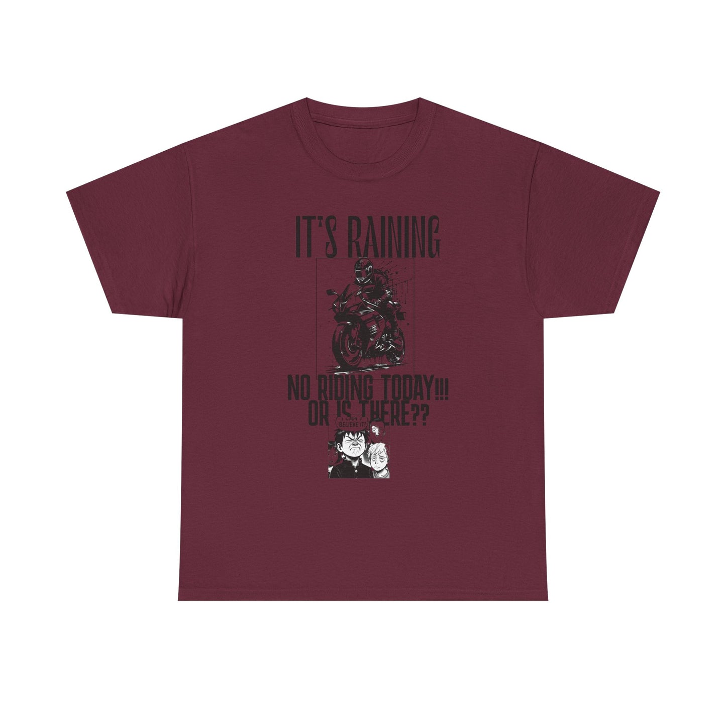 Motorcycle Rainy Day Tee - Fun Biker Shirt for Riders, Unisex Graphic Tee, Gift for Motorcycle Enthusiasts, Outdoor Adventure Apparel