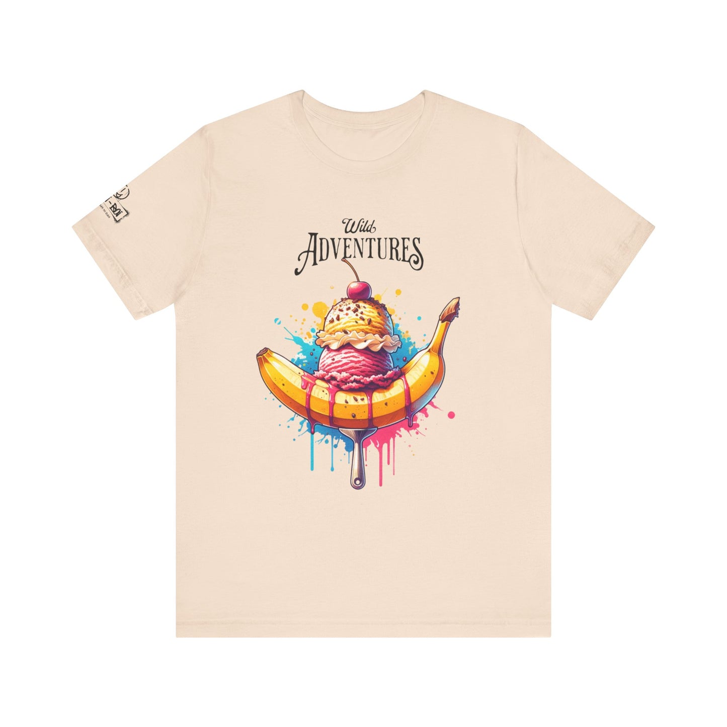 Fun Adventure Banana Split Tee, Ice Cream Lovers T-Shirt, Summer Vibes Shirt, Foodie Gift, Casual Unisex Tee