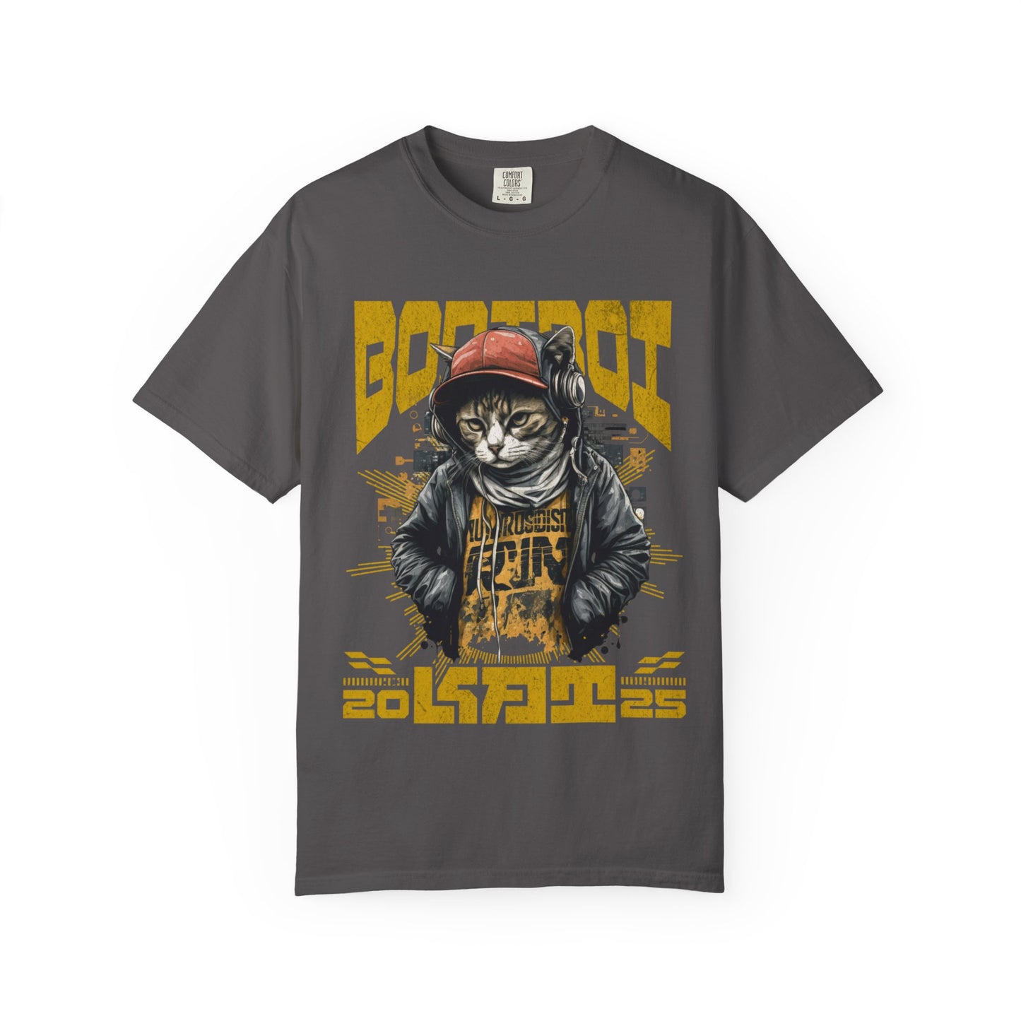 Bodi boi Unisex Vintage Style T-Shirt, Trendy Apparel for Cat Lovers, Casual Wear, Unique Gift Idea