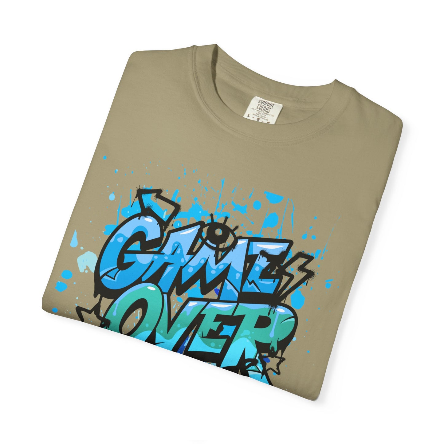 Gamer Skull T-shirt, Unisex Graphic Tee, Game Over Apparel, Casual Wear, Gift for Gamers, Streetwear, Cool Graphic Shirt