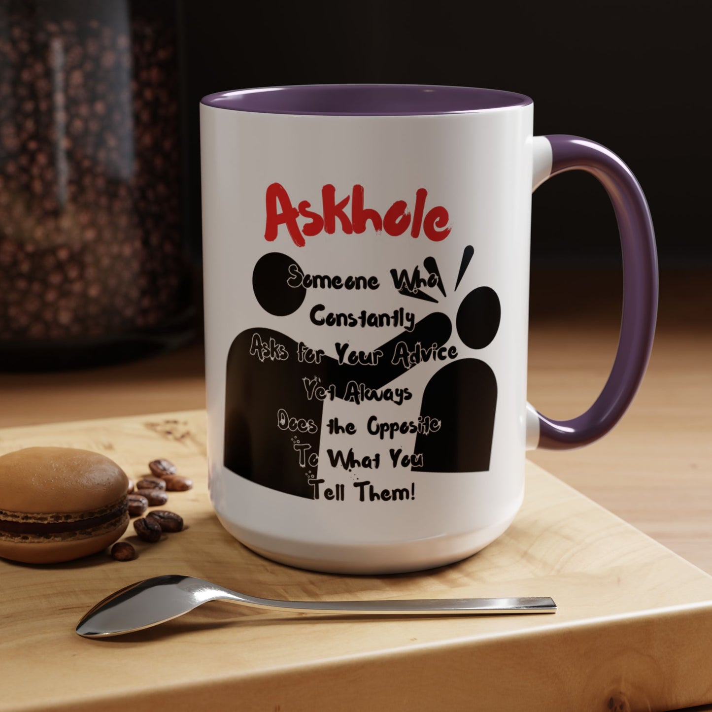 Humorous Askhole Coffee Mug, Funny Gift for Askholes, Quirky Tea Mug, Gift for Friends, Office Humor Mug