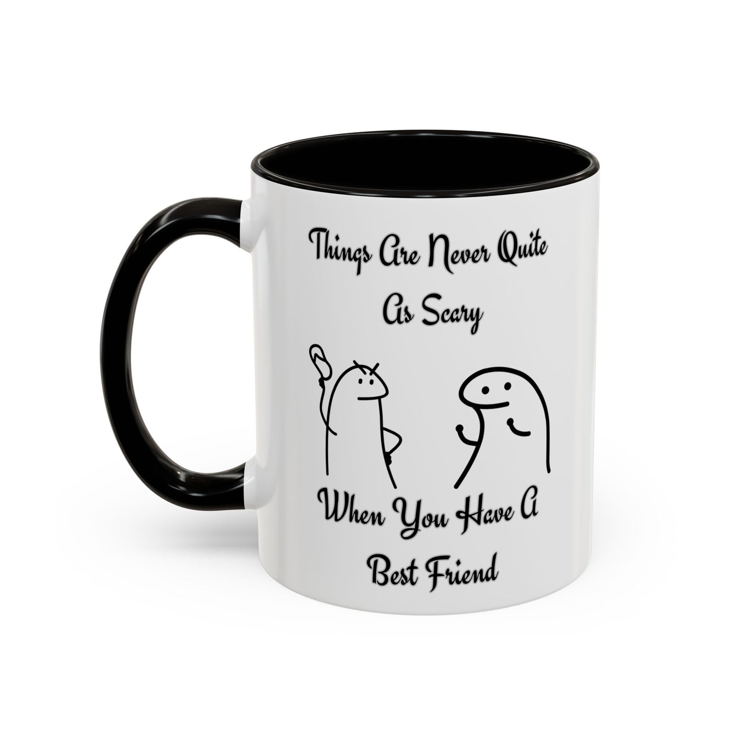 Best Friend Coffee Mug, Colorful Friendship Mug, Cute Gift for Friends, Inspirational Quote Mug, 11oz, 15oz