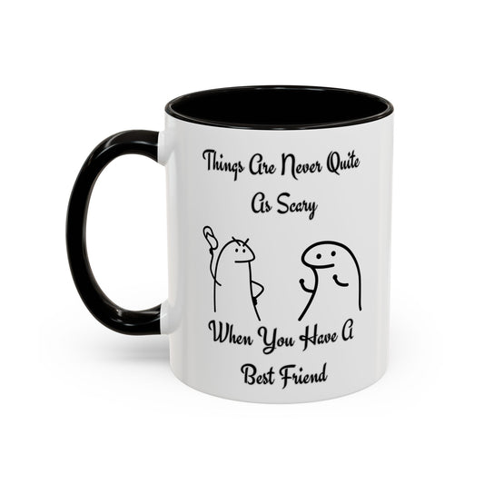 Best Friend Coffee Mug, Colorful Friendship Mug, Cute Gift for Friends, Inspirational Quote Mug, 11oz, 15oz