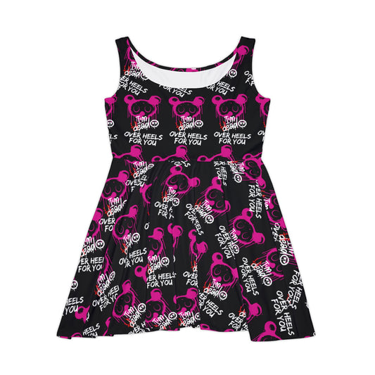 Pink Dead for You Skater Dress