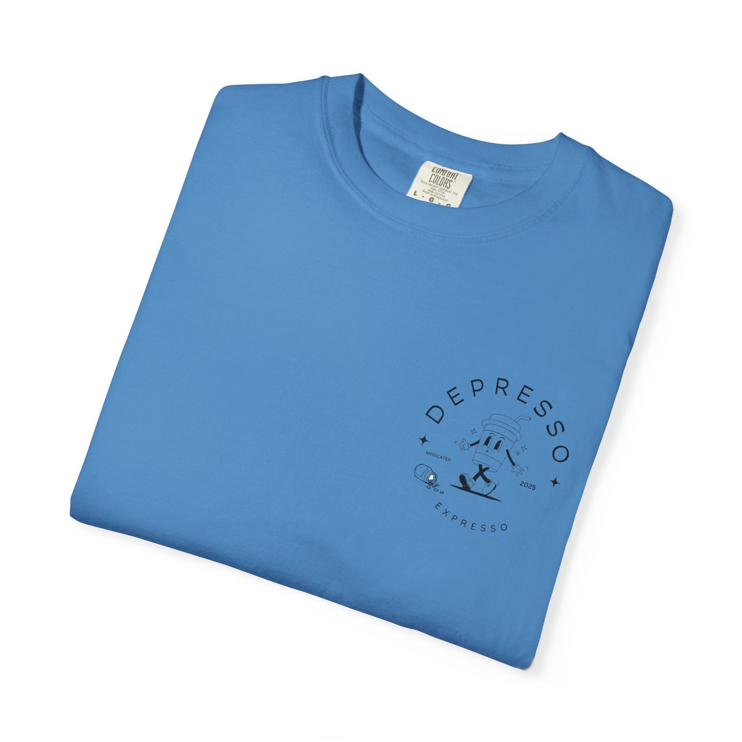 Depresso Expresso Garment-Dyed T-Shirt, Vintage Coffee Lover Tee, Casual Unisex Wear, Gift for Baristas, Perfect for Everyday Style
