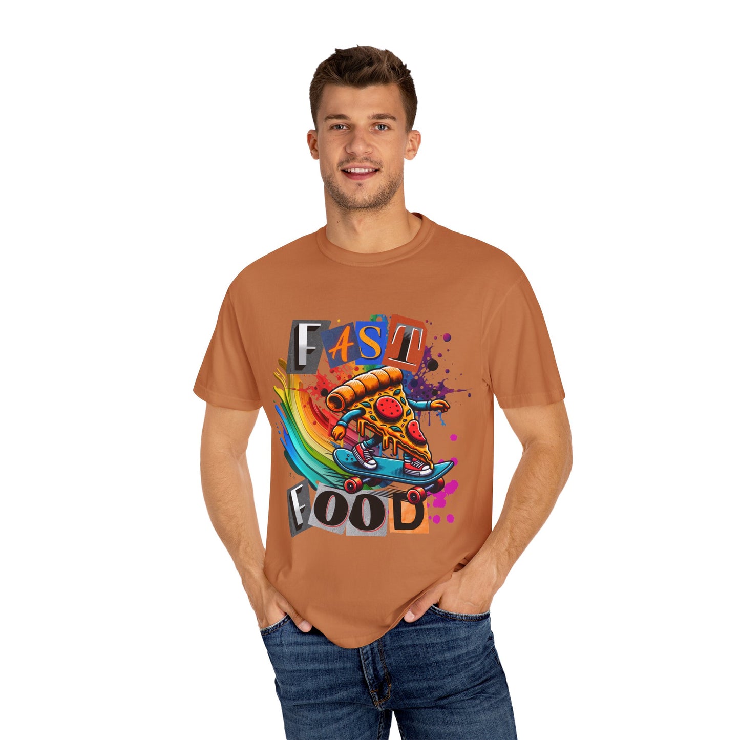 Fast Food Skate Graphic T-Shirt, Unisex T-Shirt, Retro Style Tee, Perfect for Food Lovers, Skate Culture, Casual Wear