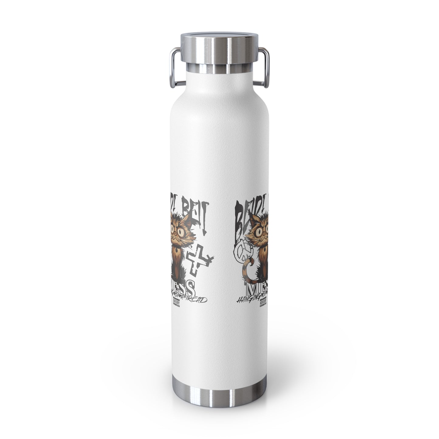 Cute Cat Design Water Bottle, Insulated Copper Flask for Pet Lovers, Fun Gift for Kids, Hydro Bottle for School, Unique Travel Mug, [...]