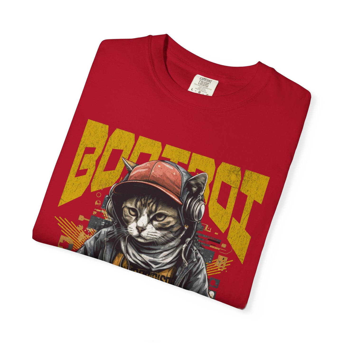 Bodi boi Unisex Vintage Style T-Shirt, Trendy Apparel for Cat Lovers, Casual Wear, Unique Gift Idea
