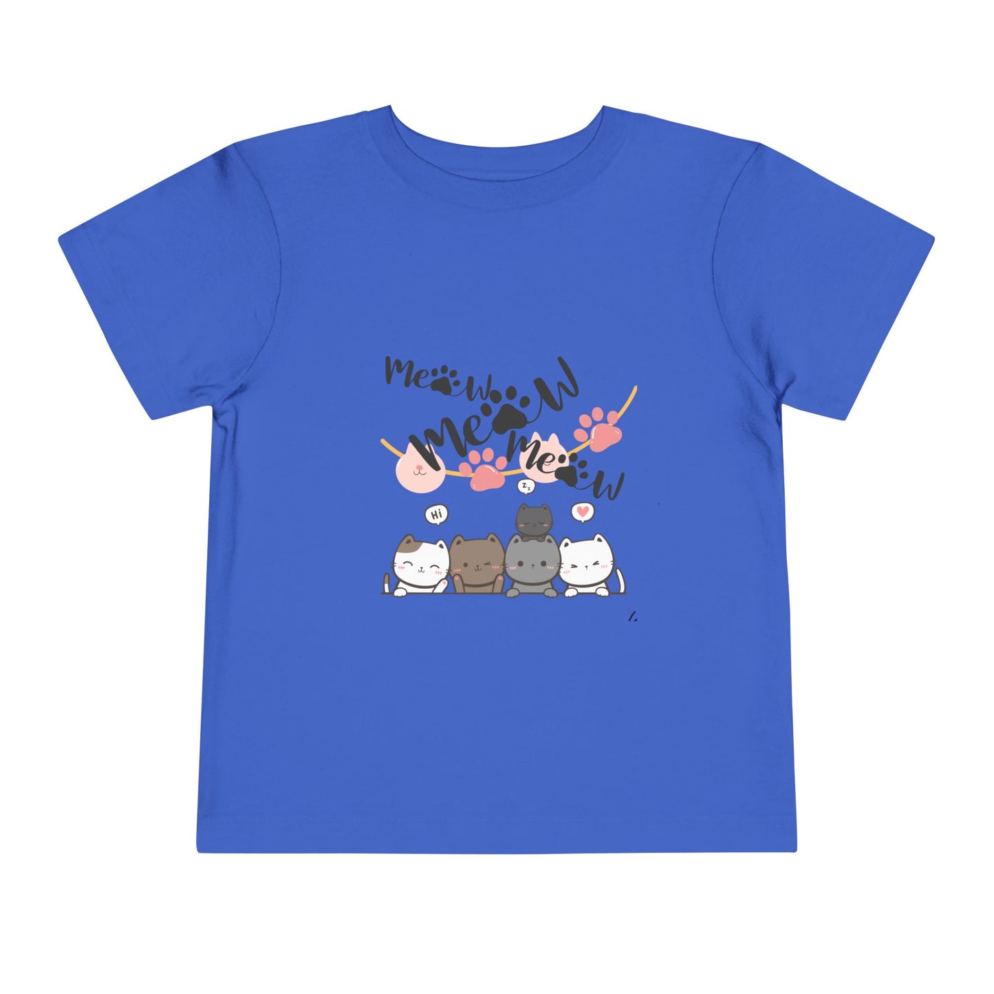 Cute Cat mum I'm here Toddler Tee, Kids Cat T-Shirt, Meow Short Sleeve Top, Adorable Animal Shirt, Fun Playwear for Toddlers