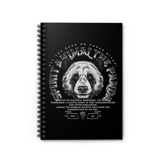 Panda-Themed Spiral Notebook - Perfect for Nature Lovers, Journal Keeping, Gift for Students, Eco-Friendly Note Taking, Writing, Sketching