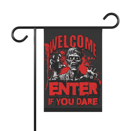 Spooky Garden Banner: Halloween Decor, Yard Sign, Outdoor Decoration, Fall Festivities, Haunted House