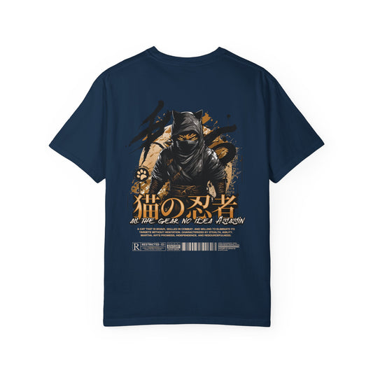 Ninja Cat Graphic Tee | Trendy Streetwear, Gift for Him/Her, Anime Lovers, Casual Outfit, Unique Design