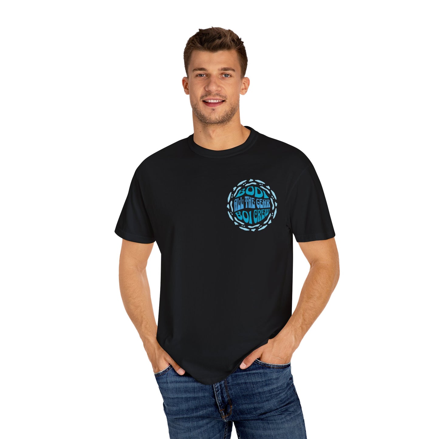 Bodi Gear Crew T-Shirt | Unisex Casual Graphic Tee for Outdoor Adventures, Gift for Him, Retro Style, Summer Vibe, Relaxed Fit