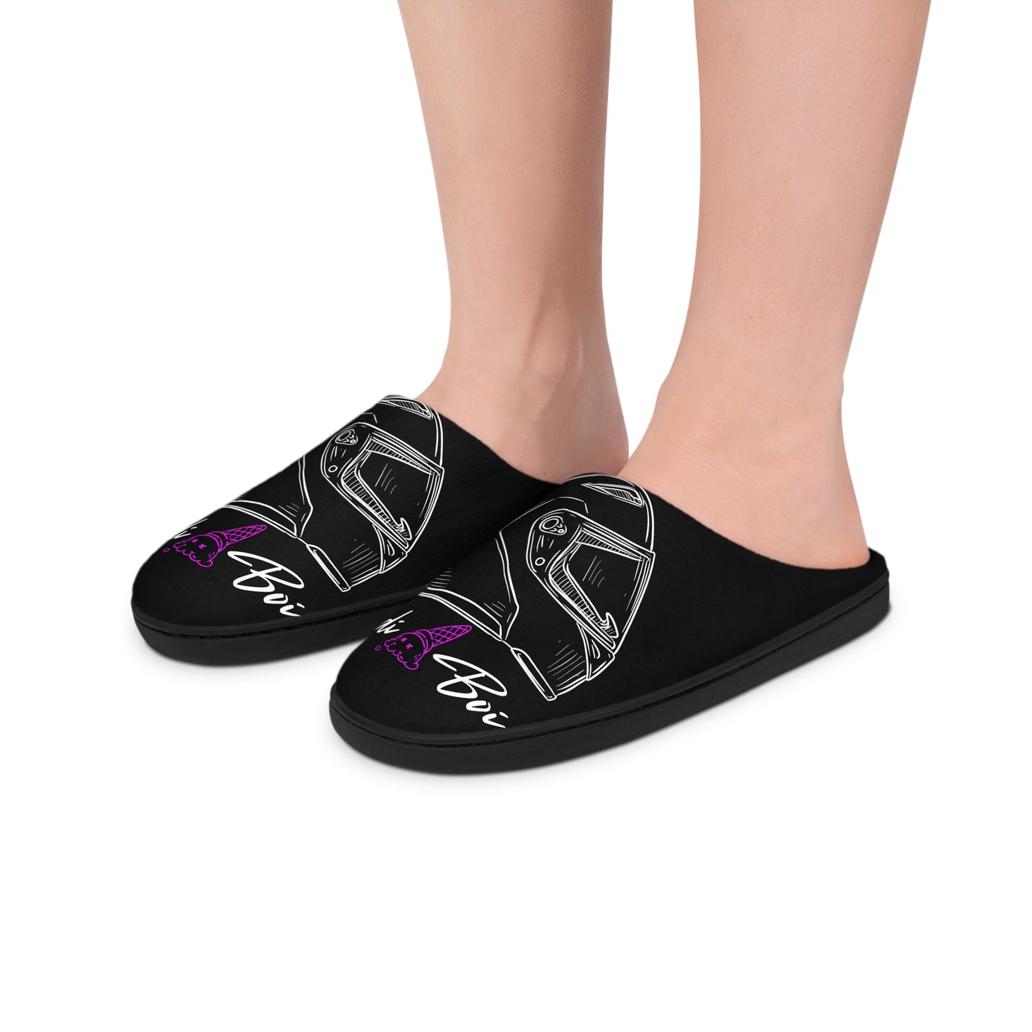 Stylish Men's Indoor Slippers Motor bike with Funky Design, Cozy Home Footwear, Gift for Him, Relaxation Slippers, Unique Decorative Slippers