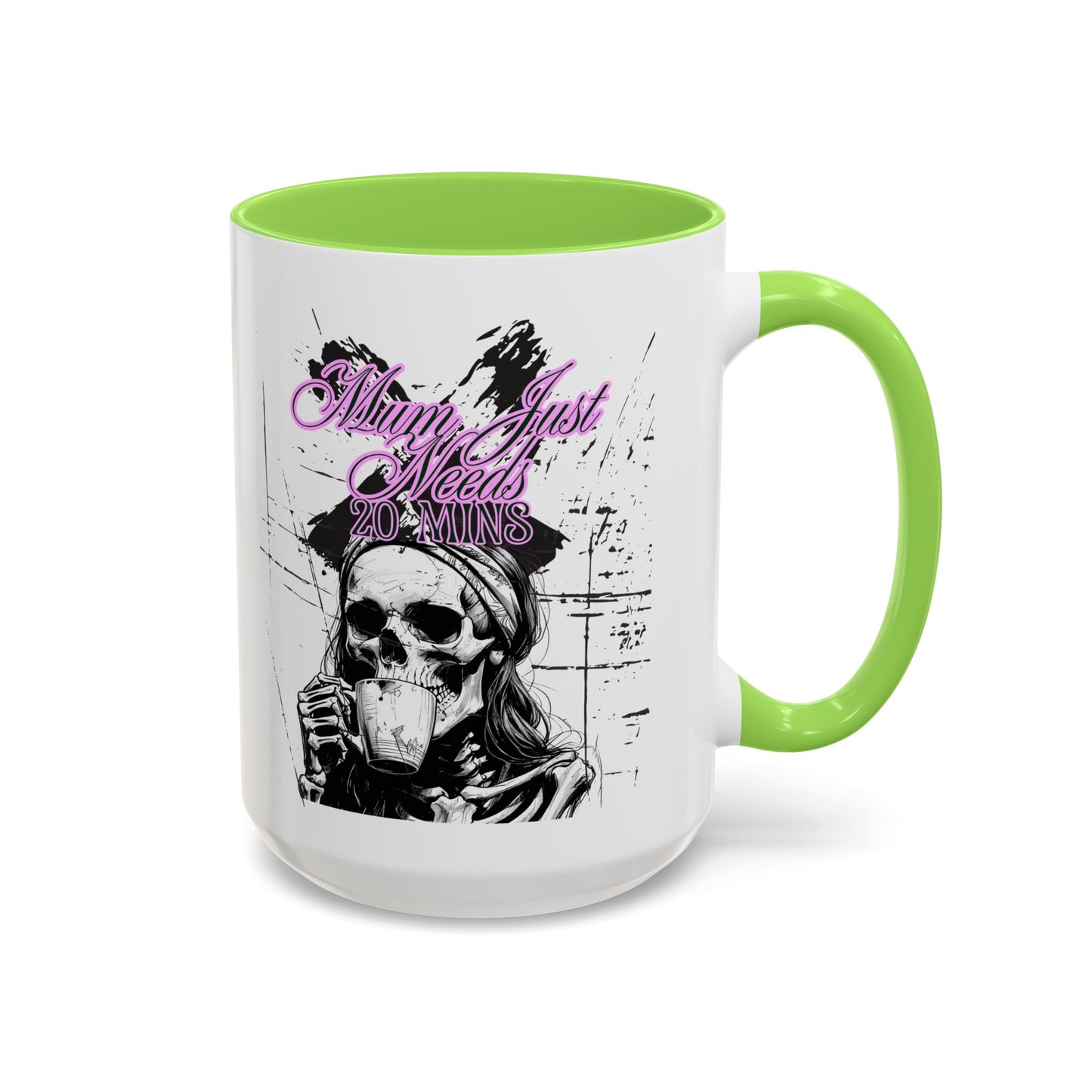 Mum Just Needs 20 min | Perfect for Coffee Lovers, Halloween Decor, Gift for Her, Unique Homeware, Fun Office Mug