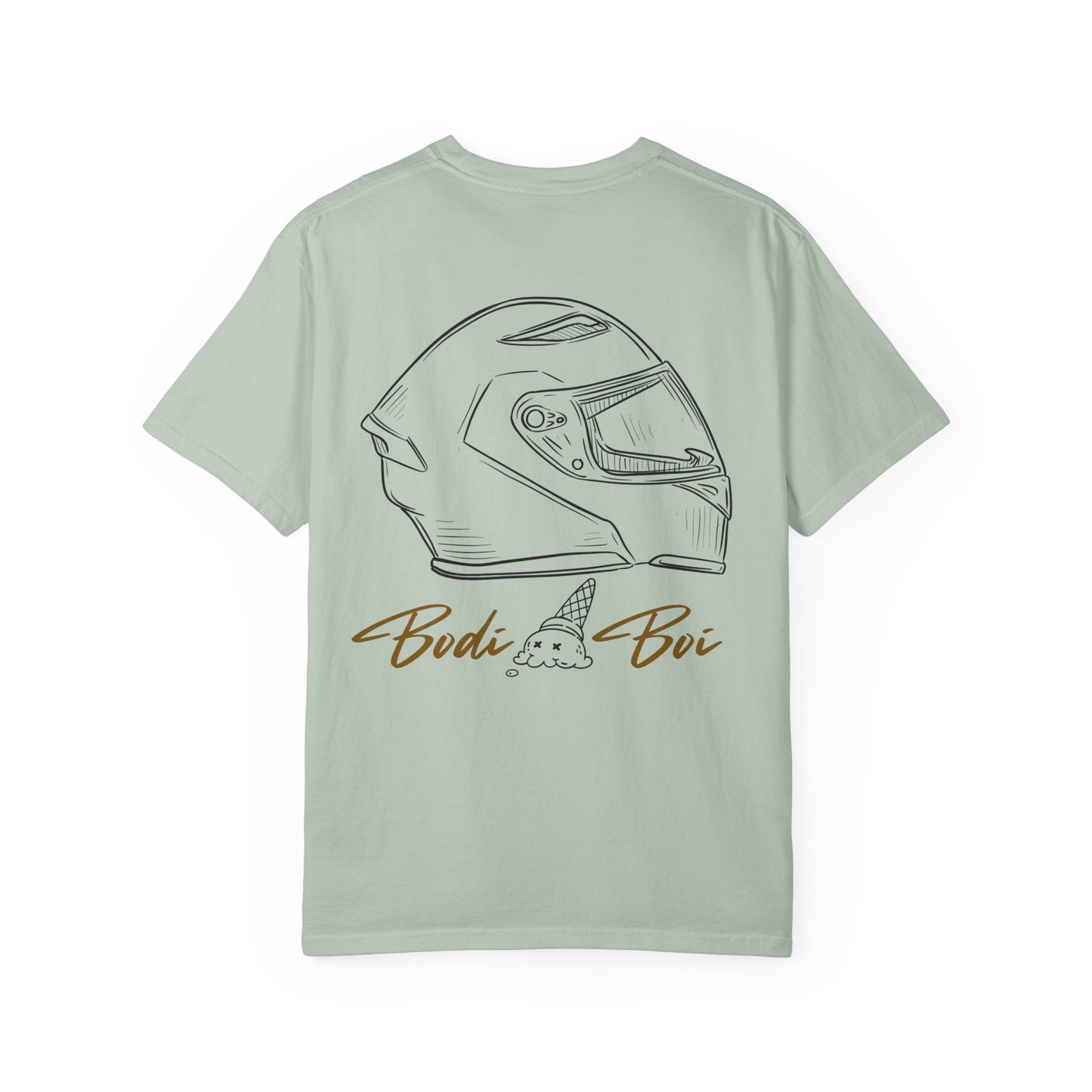 Cool Ice Cream & Helmet Graphic T-Shirt, Unisex Casual Tee, Gift for Ice Cream Lovers, Summer Vibes, Streetwear Fashion