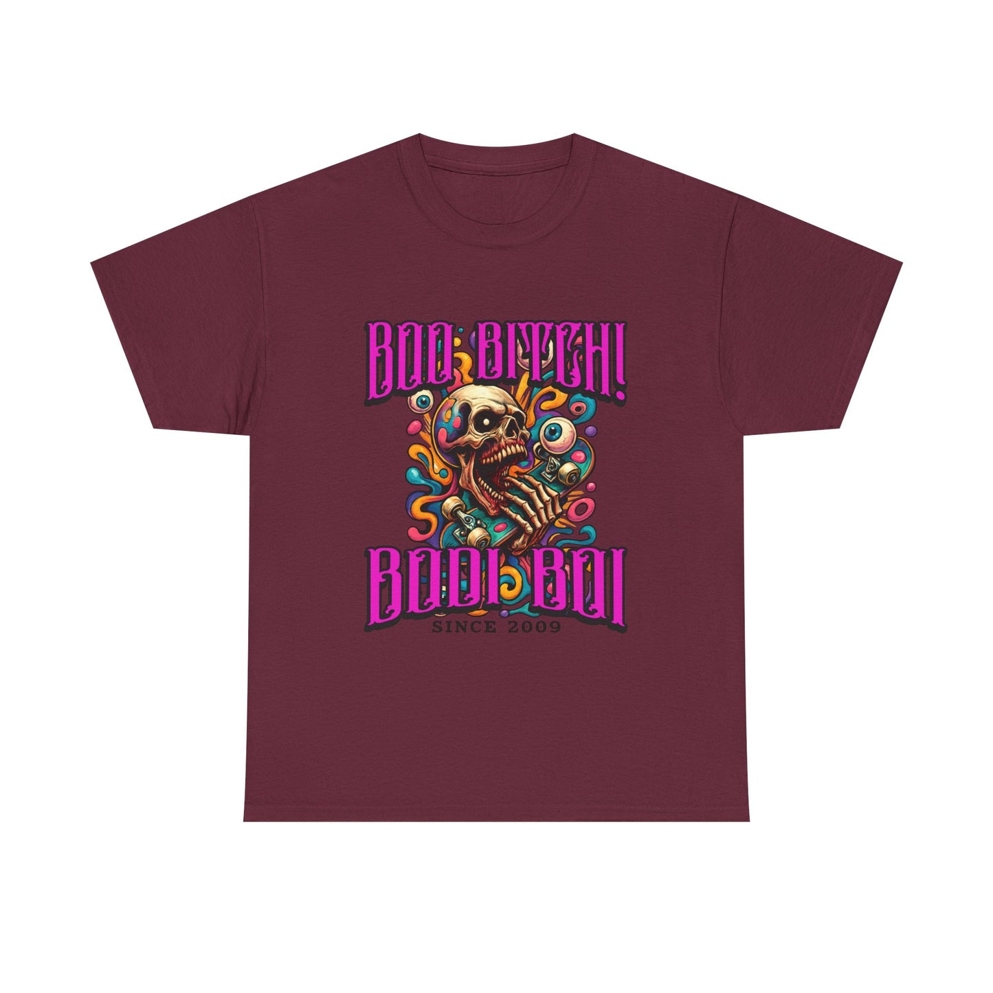 Skull Art Unisex Heavy Cotton Tee, Casual Wear, Graphic Tee, Festival Fashion, Unique Gift Idea, Everyday T-Shirt