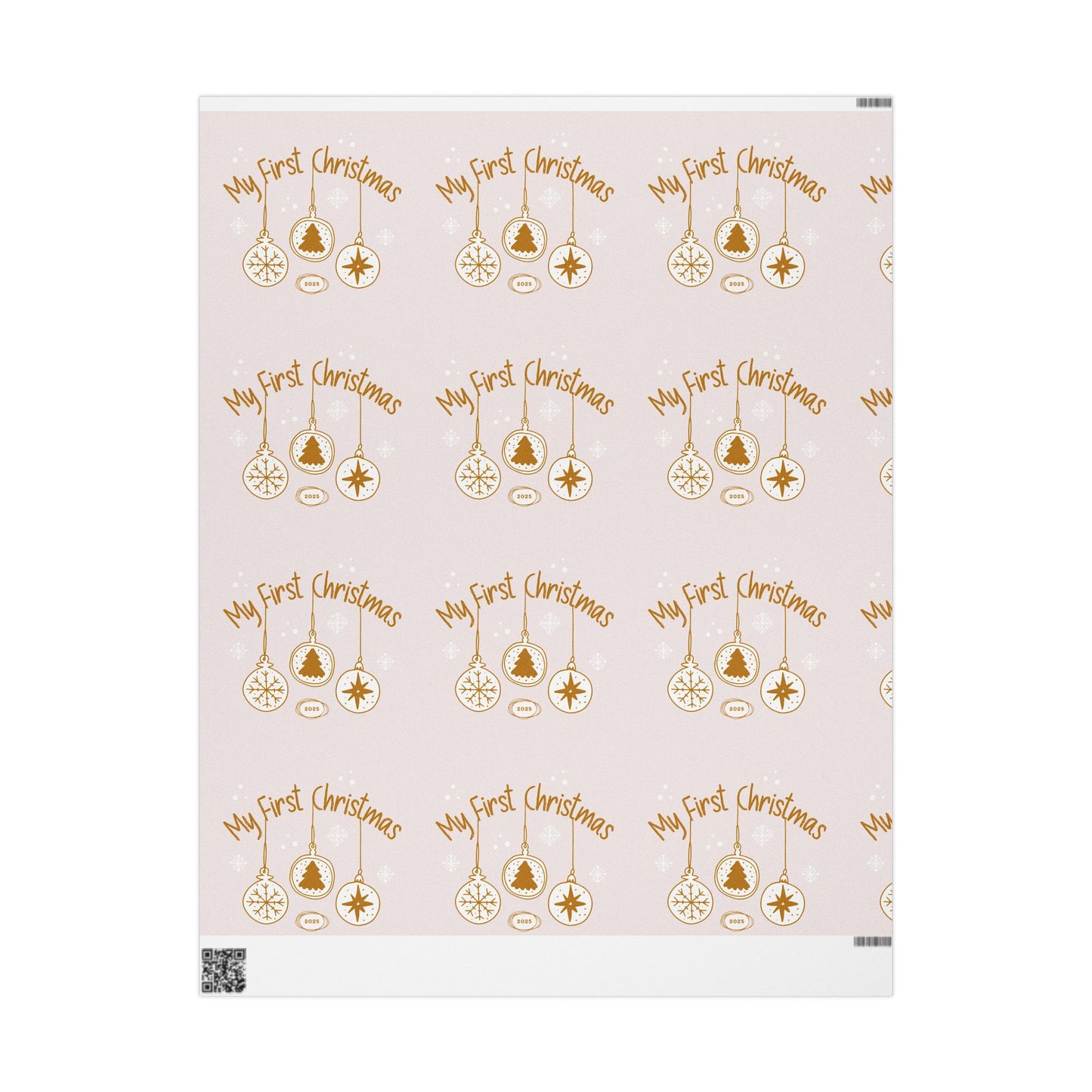 babys First Christmas Wrapping Paper, Holiday Gift Wrap, Christmas Decor, Birthday Presents, Baby's First Christmas, Festive Wrap