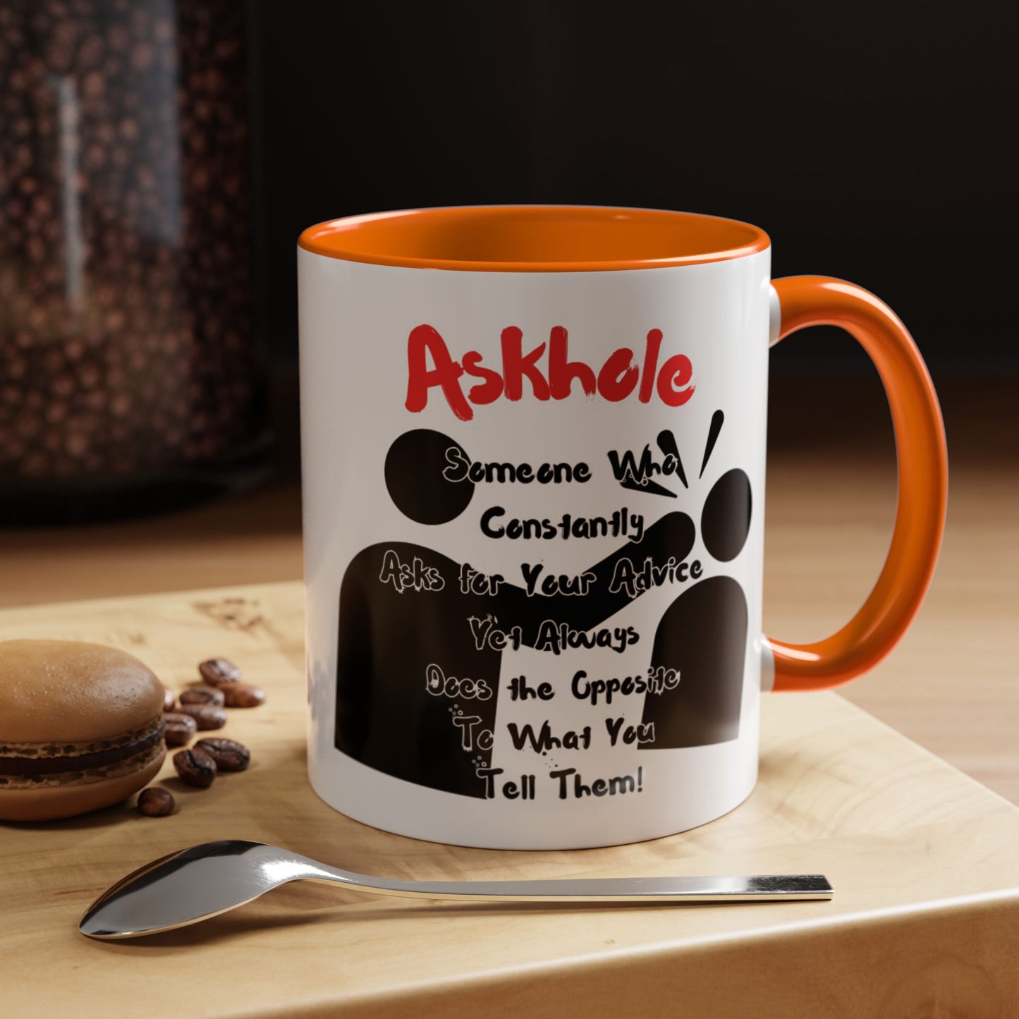 Humorous Askhole Coffee Mug, Funny Gift for Askholes, Quirky Tea Mug, Gift for Friends, Office Humor Mug
