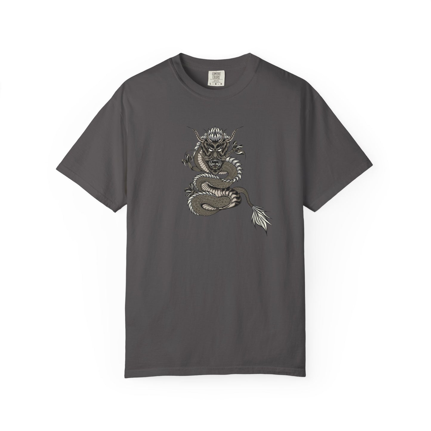 Dragon Design Unisex Garment-Dyed T-shirt, Graphic Tee, Casual Wear, Anime Apparel, Streetwear, Unique Gift for Him