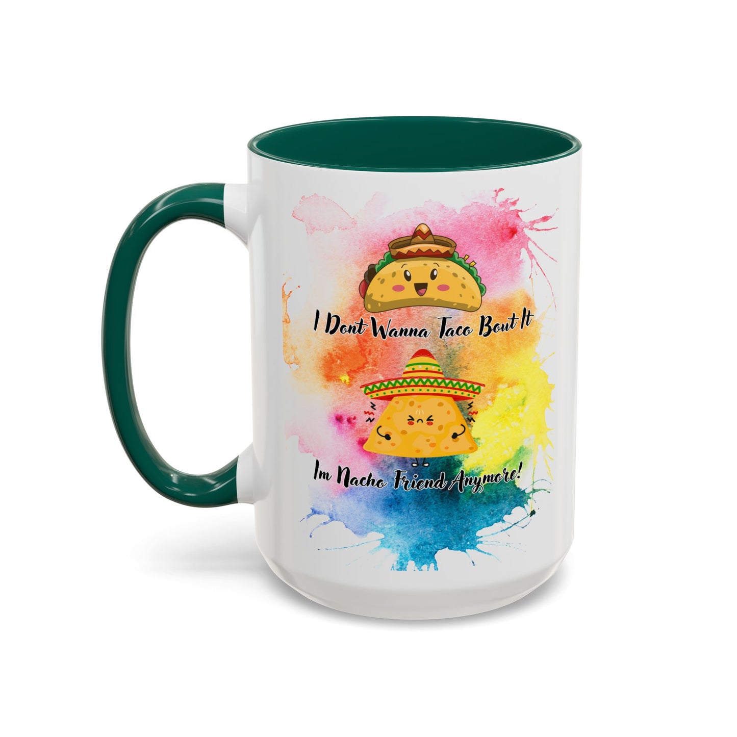 Colorful Mugs - Nacho Friend Fun Coffee Cup for Taco Lovers, Gift for Friends, Vibrant Ceramic Cup, Cute Drinkware for Celebrations, Unique,