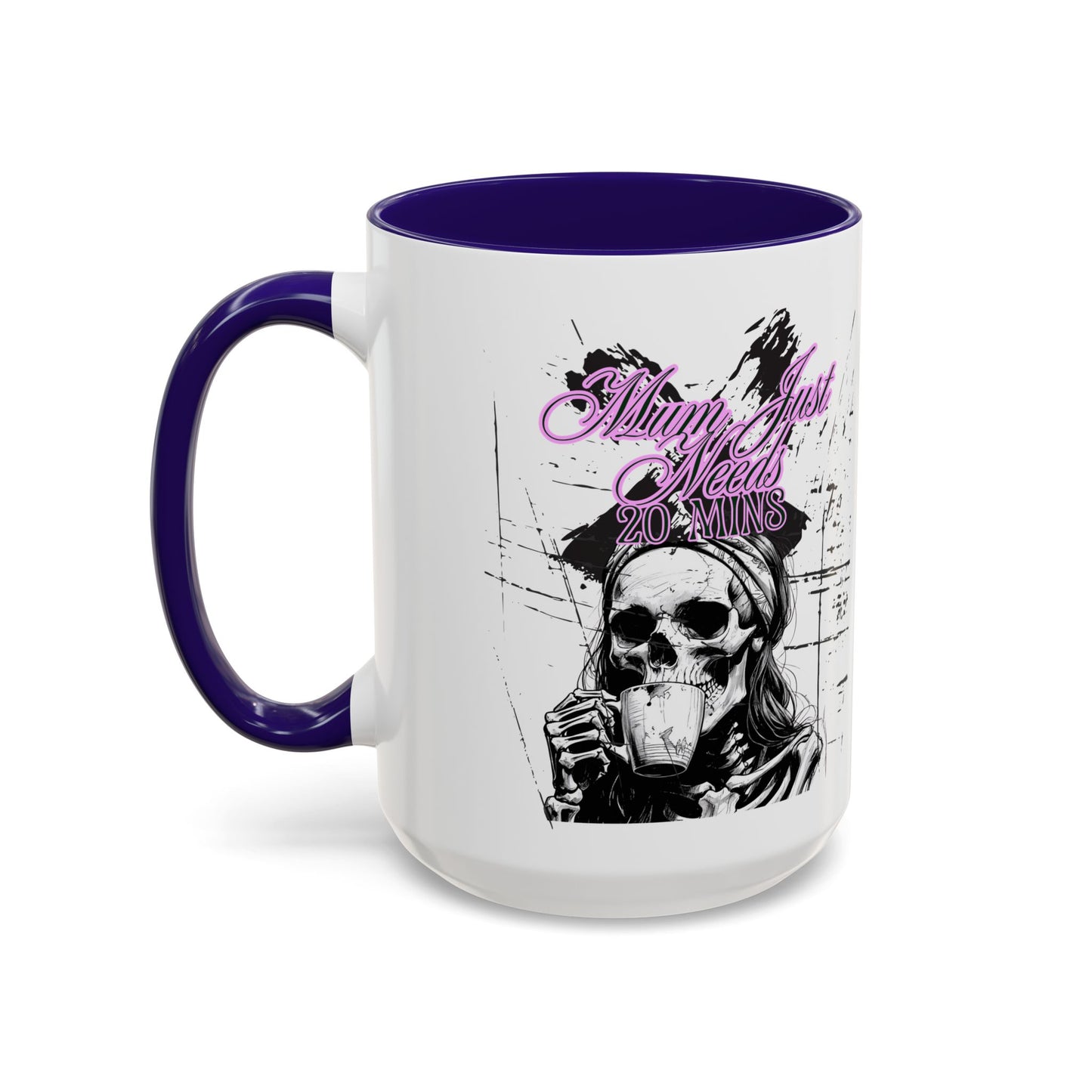 Mum Just Needs 20 min | Perfect for Coffee Lovers, Halloween Decor, Gift for Her, Unique Homeware, Fun Office Mug