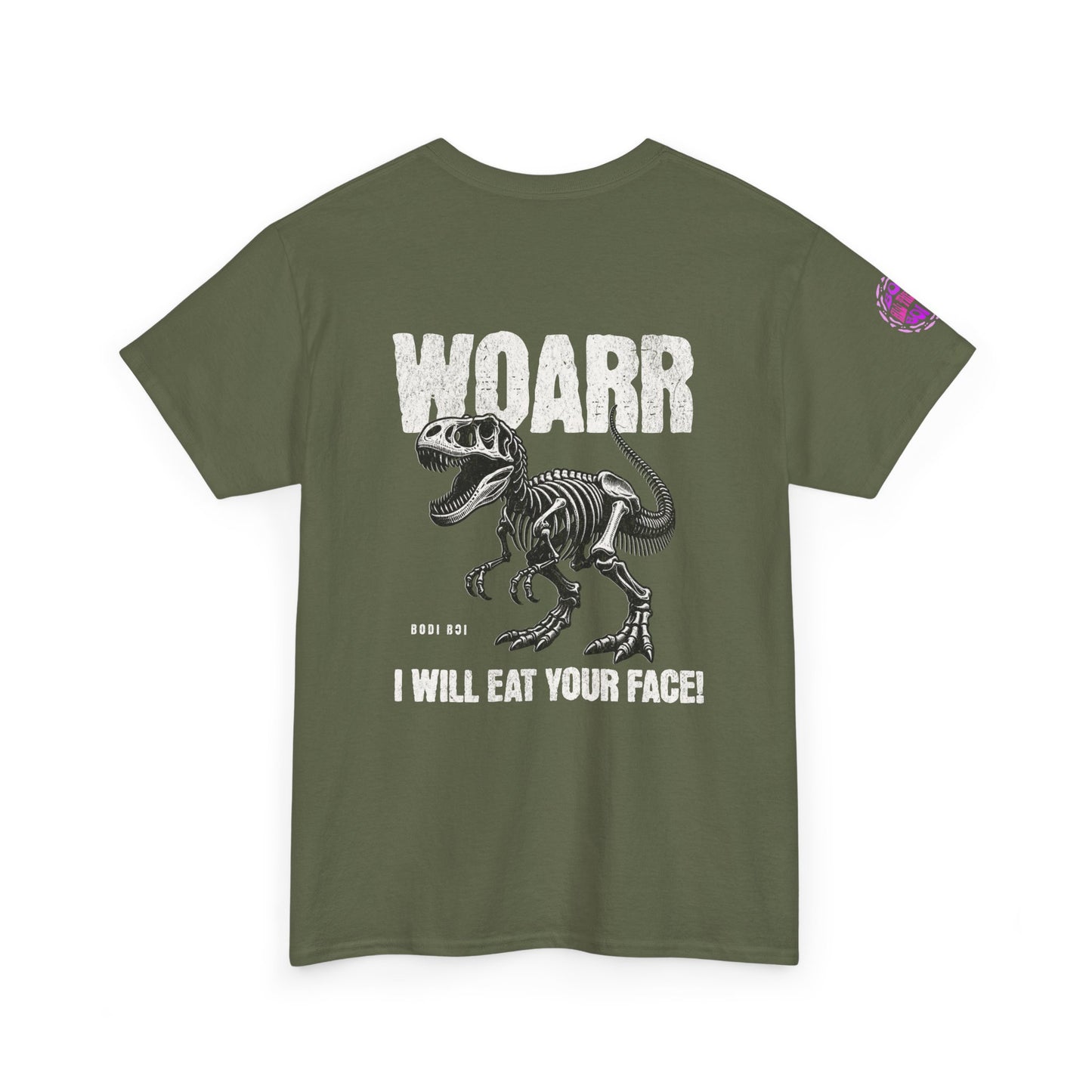 Cool Unisex Heavy Cotton Tee - Dinosaur Graphic Tee, Perfect Gift for Kids and Adults, Funny Tee for Birthdays, Halloween, Casual Wear