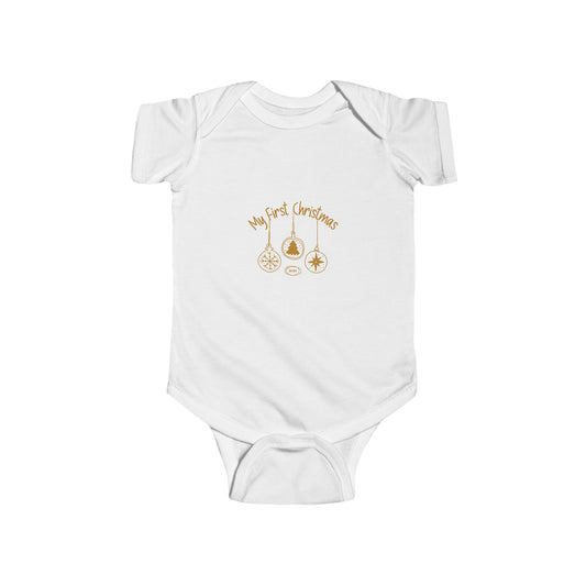 Infant Christmas Bodysuit, Baby Holiday Outfit, First Christmas Gift, Cute Baby Clothes, Baby Shower Present
