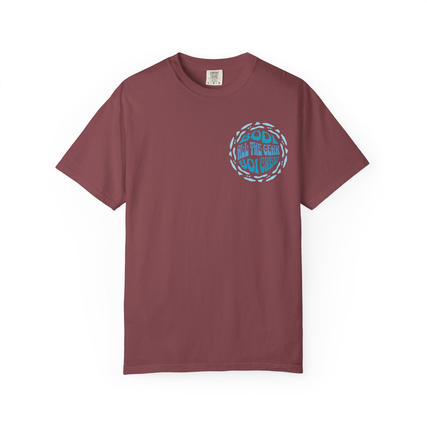 Bodi Gear Crew T-Shirt | Unisex Casual Graphic Tee for Outdoor Adventures, Gift for Him, Retro Style, Summer Vibe, Relaxed Fit