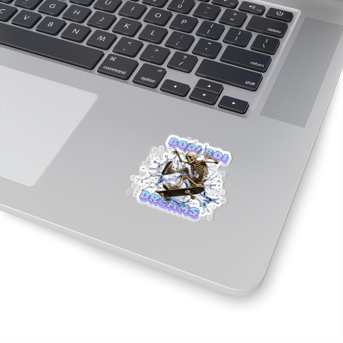 Cool Skeleton Skateboard Kiss-Cut Stickers | Bodoi Boi Dreams | Perfect for Laptops, Water Bottles, Skateboards, Parties, Halloween