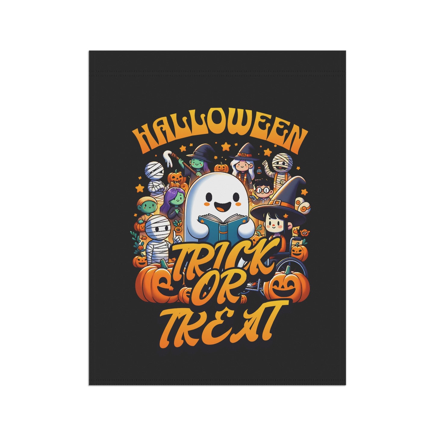 Halloween Garden Banner, Trick or Treat Flag, Autumn Decor, Seasonal Outdoor Decoration, Lawn Sign