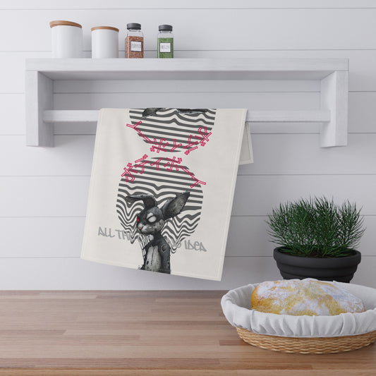 Whimsical Rabbit Tea Towels | Kitchen Decor, Gift for Home, Farmhouse Style, Eco-Friendly, All Occasions
