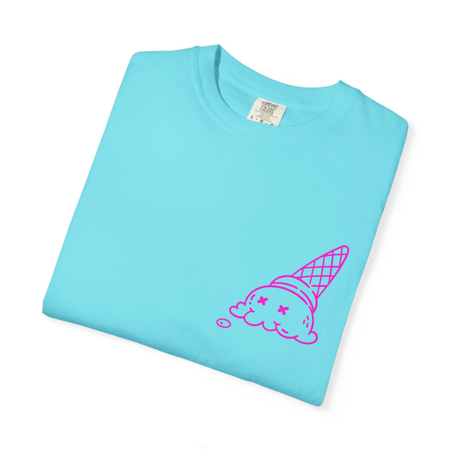 Cool Ice Cream & Helmet Graphic T-Shirt, Unisex Casual Tee, Gift for Ice Cream Lovers, Summer Vibes, Streetwear Fashion