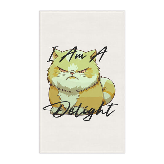Charming Cat-Themed Tea Towels, Perfect for Kitchen Decor, Gift for Cat Lovers, Housewarming, Unique Home Essentials, I Am A Delight