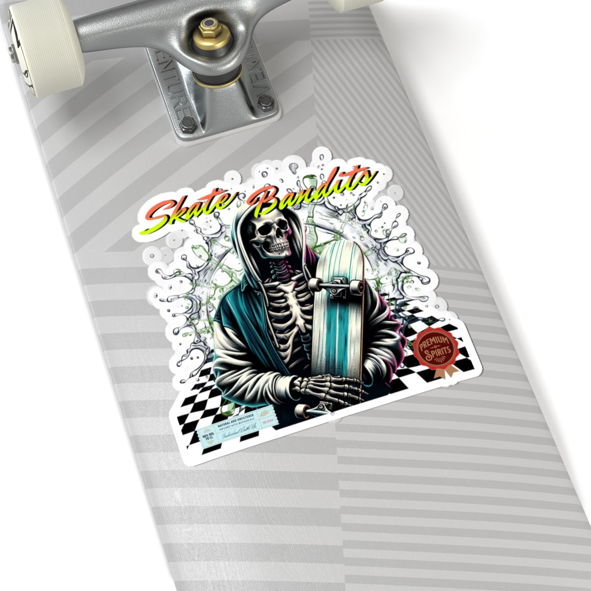 Skate Bandit Stickers, Cool Skateboard Stickers, Edgy Art for Teens, Unique Gift for Skaters, Halloween Decor, Laptop Decals