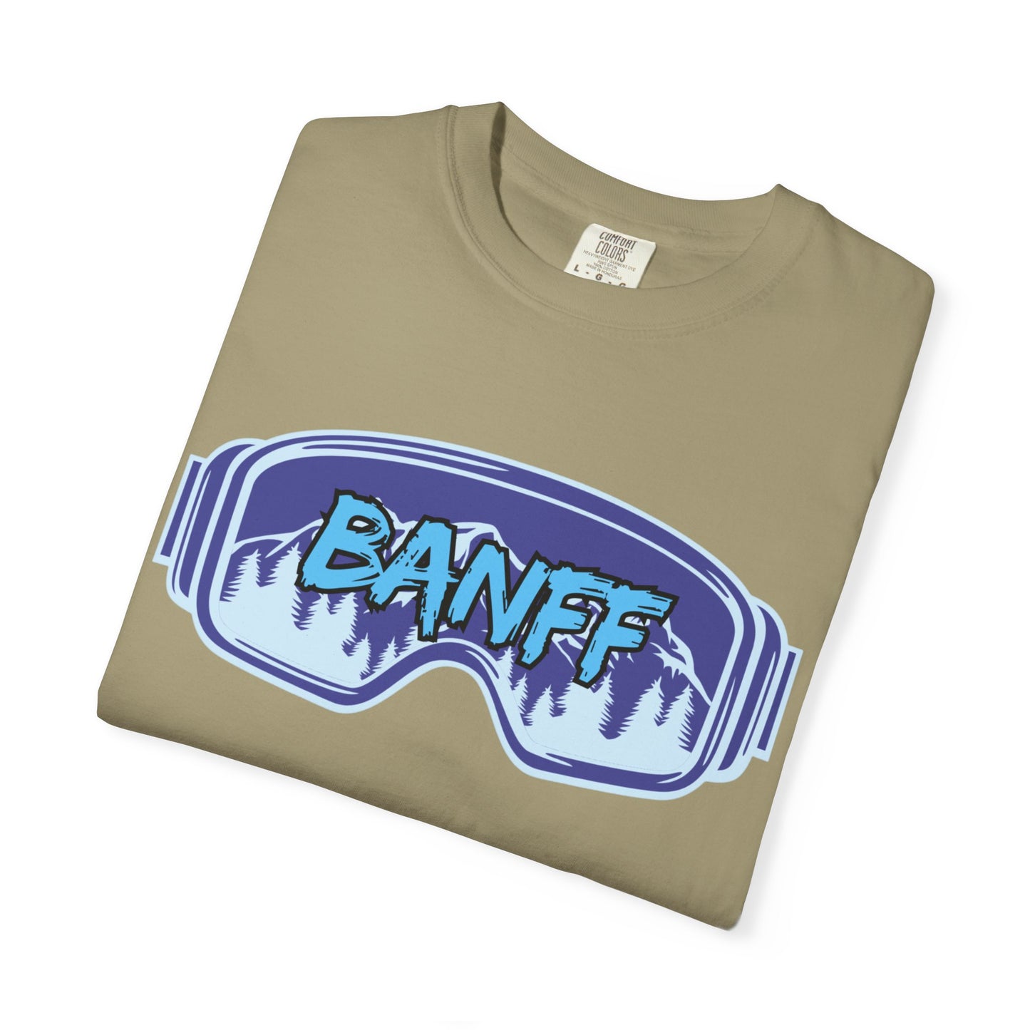 Banff Ski Adventure T-Shirt - Unisex Garment-Dyed Tee, Snowboarder Gift, Winter Sports Apparel, Ski Trip Souvenir, Funny Travel Shirt