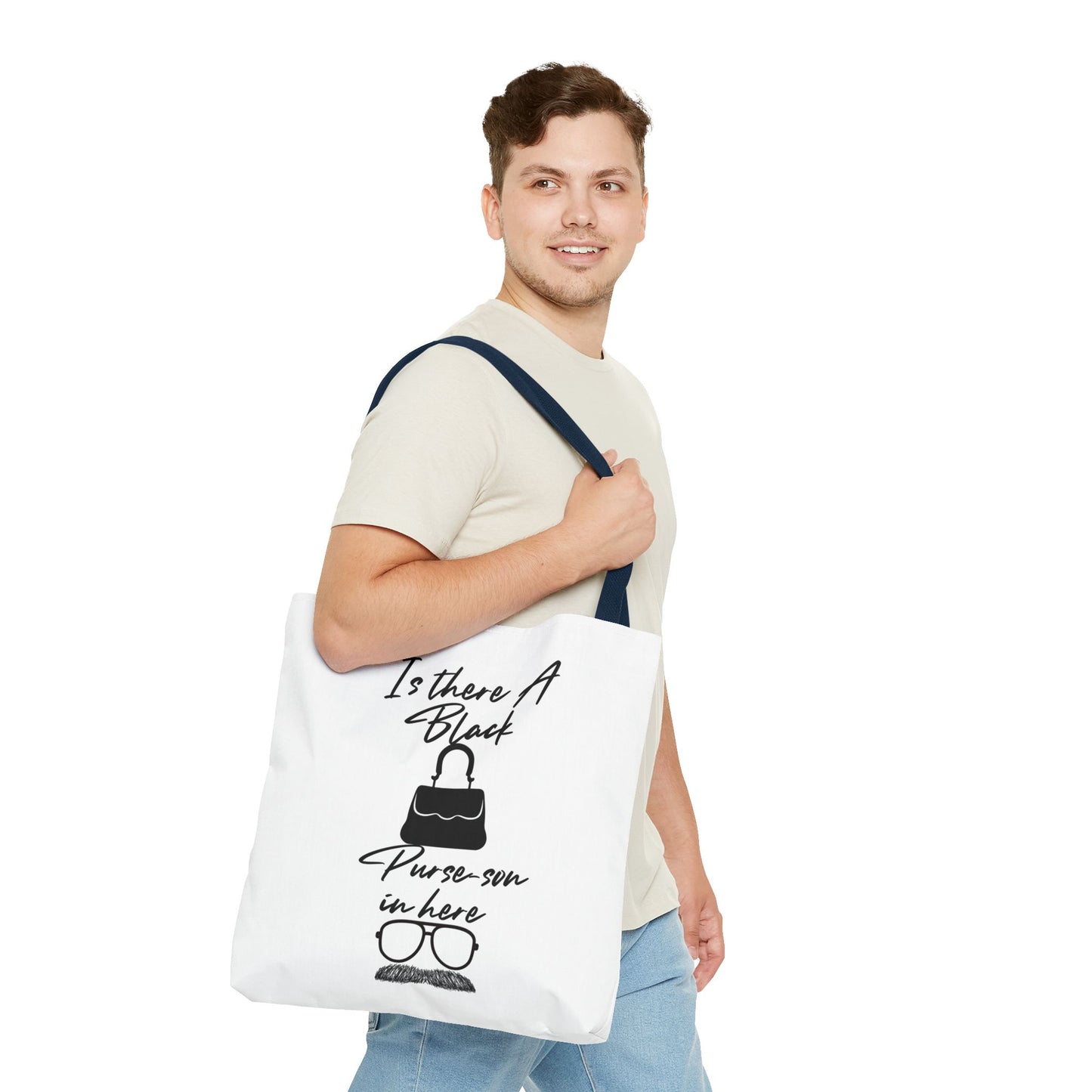 Black Purse-son Tote Bag, Funny Tote for Men and Women, Gift for Friends, Casual Bag, Shopping Tote, Perfect for Birthdays and Celebrations