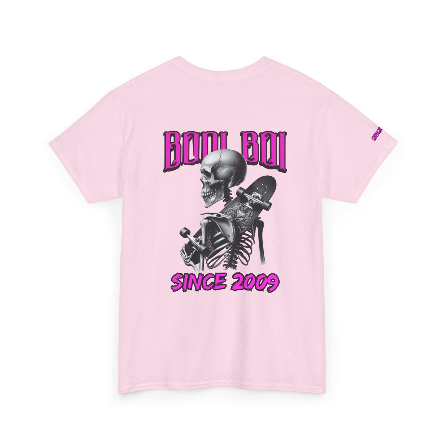 Boo Boi Graphic Tee - Unisex Heavy Cotton Shirt for Halloween, Casual Wear, Costume Parties, Spooky Vibes, Vintage Style, Skeleton Theme