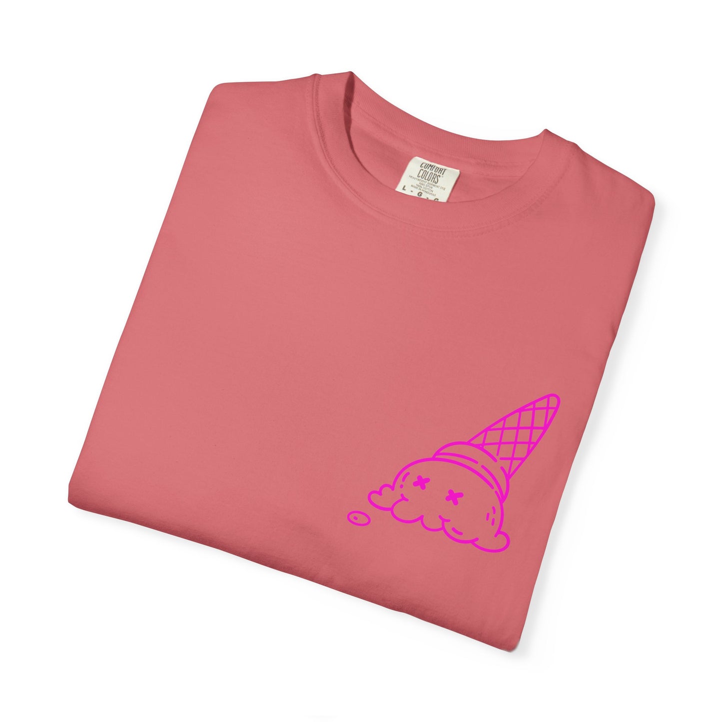 Cool Ice Cream & Helmet Graphic T-Shirt, Unisex Casual Tee, Gift for Ice Cream Lovers, Summer Vibes, Streetwear Fashion