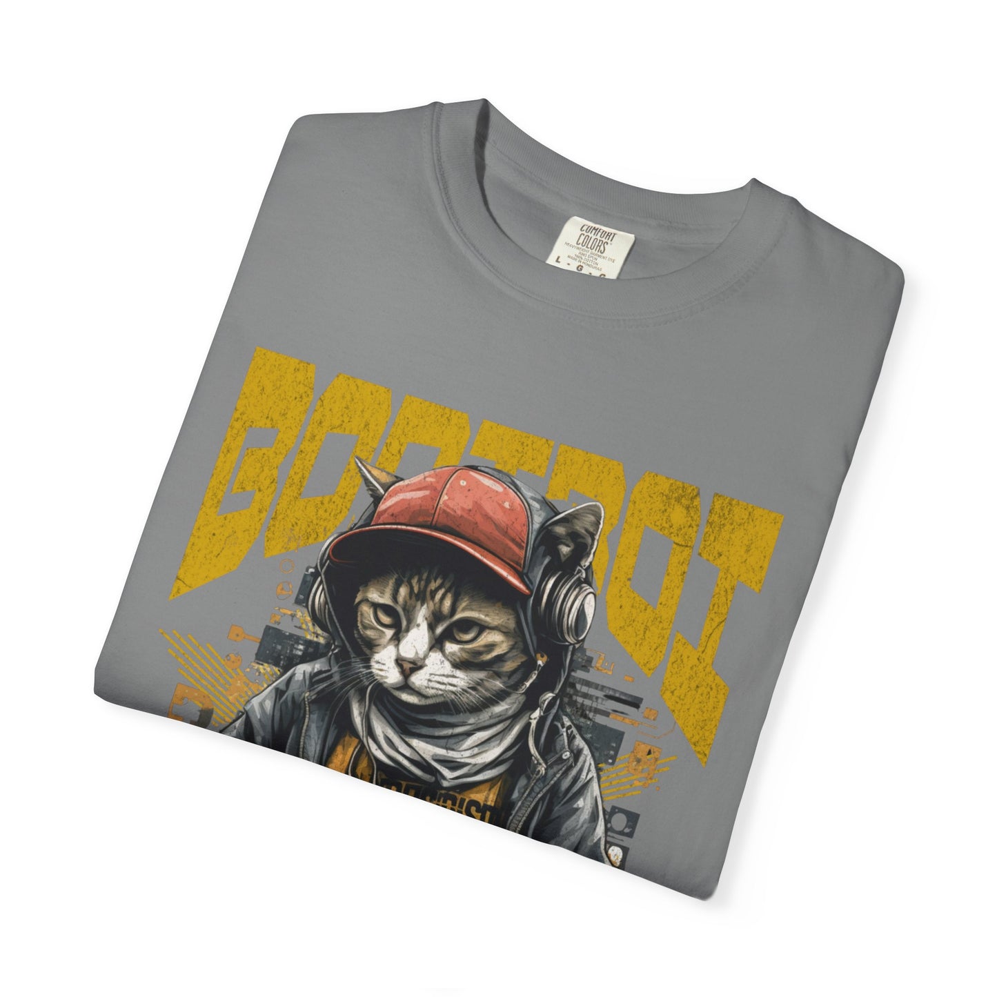 Bodi boi Unisex Vintage Style T-Shirt, Trendy Apparel for Cat Lovers, Casual Wear, Unique Gift Idea