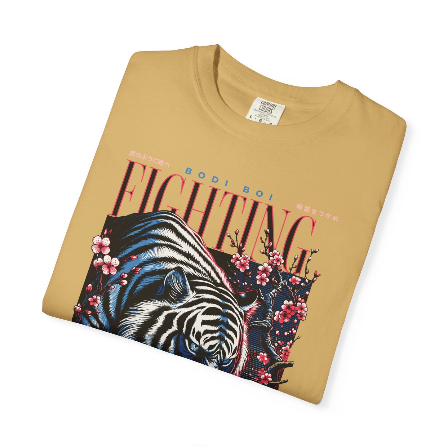 Fierce Tiger Graphic Tee, Vintage Style T-shirt, Unisex Casual Wear, Perfect Gift for Animal Lovers, Fight Against Negative Energy